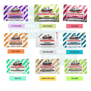 Kẹo Con Tàu Cay Fisherman's Friends Đủ Vị Bạc Hà Cherry Cam Chanh Quýt Táo Quế Khuynh Diệp 