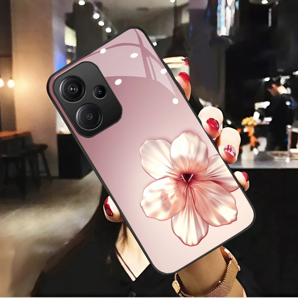 Ốp Lưng cho XIAOMI REDMI 13/ REDMI 13X Mặt lưng cường Lực Họa Tiết