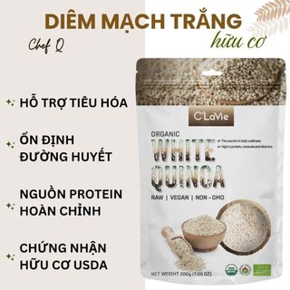  Diêm Mạch Trắng C’lavie 200g – Hạt Quinoa Hữu Cơ Ăn Eat Clean Nấu Cháo & Salad Healthy 