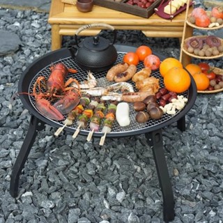  Bếp nướng than hoa 3 trong 1 gấp gọn lò nướng dã ngoại có thể gấp gọn mang theo tiện lợi 