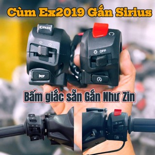  Cùm Ex 2019 Đã Bấm Giắc Như Zin Cho Xe Sirius XC 110cc - 50cc Gắn Như Zin Giá 1 Cặp 