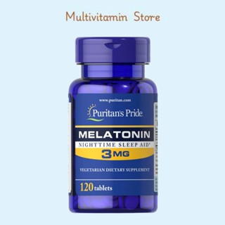 Viên uống melatonin 3mg 120 viên hỗ trợ giấc ngủ Puritan's Pride
