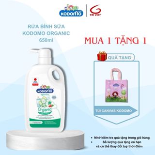  Nước Rửa Bình Sữa Kodomo Organiku Chiết Xuất Lô Hội Và Nam Việt Quất | 650ml - Chai 