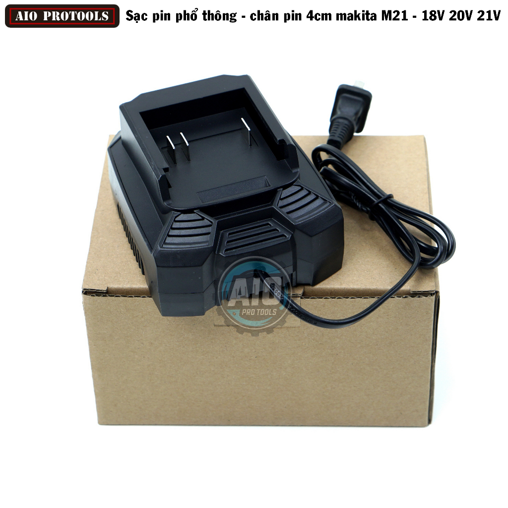 AIO.S10- Đế sạc pin phổ thông Sạc pin máy khoan Sạc pin máy bắt vít pin 10 cell Pin 15 cell 20 cell 