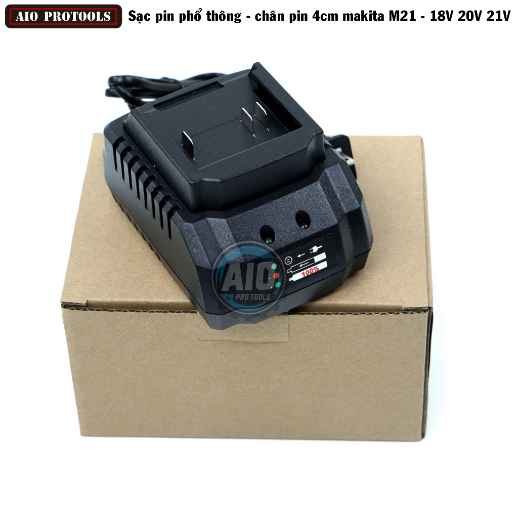 AIO.S11- Đế sạc pin phổ thông Sạc pin máy khoan Sạc pin máy bắt vít pin 10 cell Pin 15 cell 20 cell 