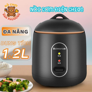 Nồi Cơm Điện Chigo Đa Năng Tráng Chống Dính, Nấu Hầm Cháo Phù Hợp Cho 2 Người Lớn