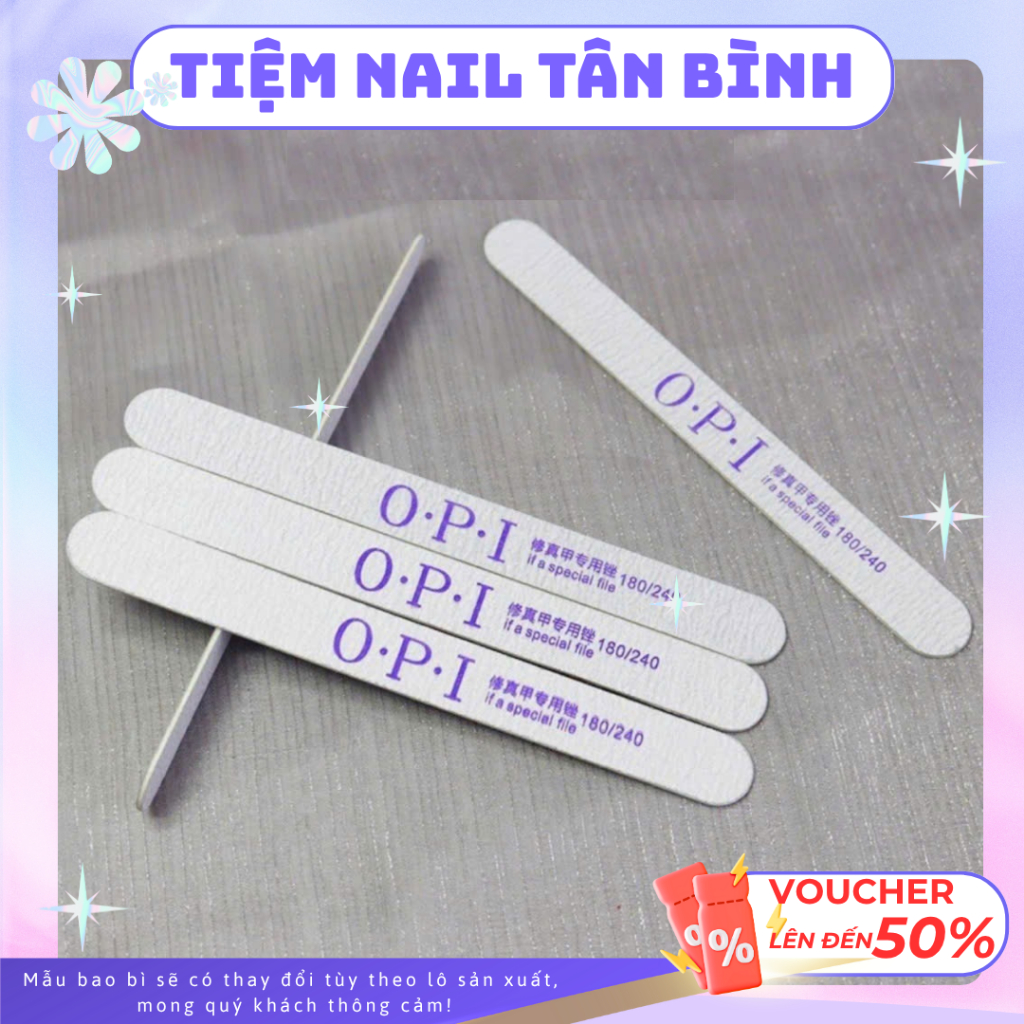 Dũa MÓng OPI 100/180 - Dũa Mỏng OPI Dũa Phom Móng TÂN BÌNH NAIL
