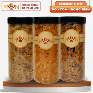 Combo 3 Hũ Đại Bánh Tráng Trộn Sẵn: Sợi Tôm Hành - Sợi Bò Sate - Sợi Rong Biển | Đồ Ăn Vặt