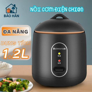 Nồi Cơm Điện Mini Chigo Tráng Chống Dính, Nấu Hầm Ninh Cháo Đa Năng Phù Hợp Cho 2 Người Lớn