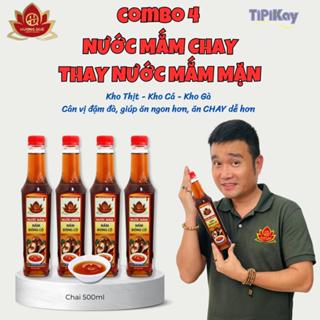 Combo 4 Nước Mắm Nấm Đông Cô 500ml - Chay Mặn Điều Dùng Được  - TiPiKay Shop