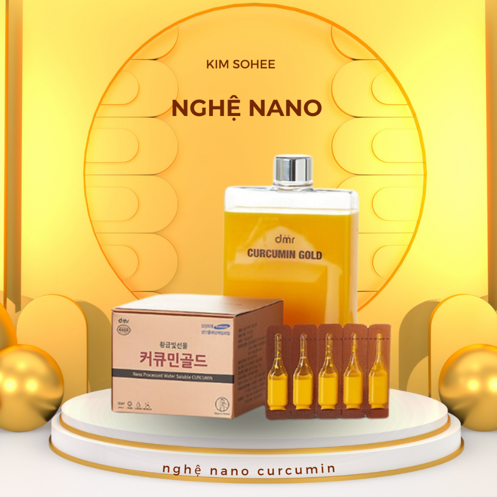 Nghệ Nano Curcumin Gold Hàn Quốc Nước nghệ nano Hàn Quốc hỗ trợ dạ dày, tiêu hóa, nghệ sau sinh