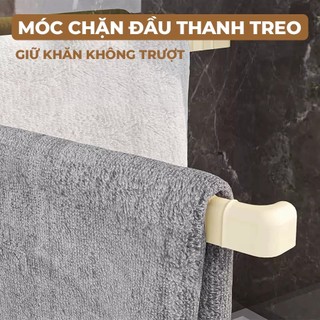 Giá Treo Khăn 3 Thanh Gắn Tường Xoay 180 Độ Hút Chân Không, Móc Treo Đồ Đa Năng Dùng Phòng Tắm Phòng Bếp