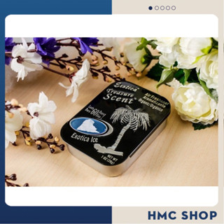  Nước Hoa Sáp Nam - Sáp thơm hộp kim loại vuông khử mùi xe hơi ô tô hương thơm an toàn 