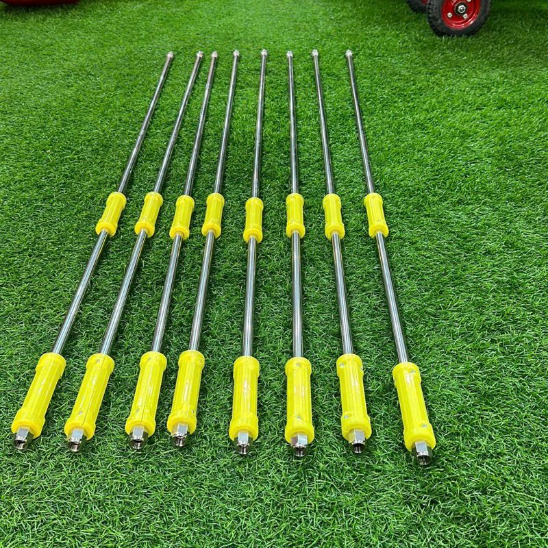 Cần xịt thuốc cần rút tưới cây inox vàng loại tăng giảm chiều dài 1.5m đến 3m dạng rút