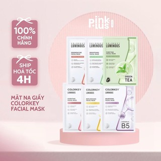 Mặt Nạ Giấy Dưỡng Ẩm, Làm Dịu Da, Hỗ Trợ Dưỡng Sáng Colorkey Facial Mask