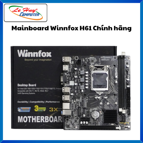Bo Mạch Chủ Mainboard Winnfox H61 - Hàng Chính Hãng