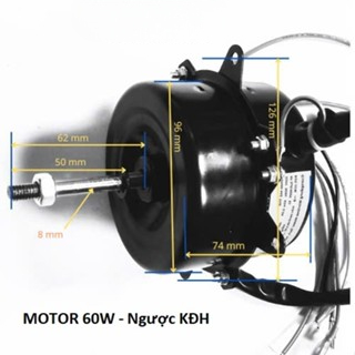 Motor quạt điều hòa hơi nước - động cơ quạt điều hoà hơi nước  60w trục 8mm ( Dây đồng )