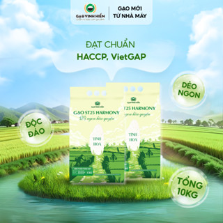 [Combo 2 Túi] Gạo ST25 Harmony Vinh Hiển 5KG - Dẻo mềm, thơm ngon, cao cấp - Vị ngon hòa quyện - Gạo nấu cho bé