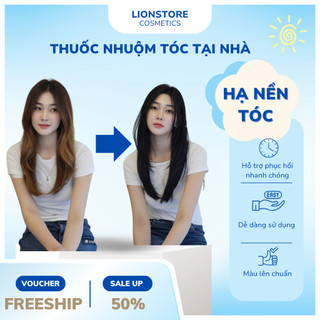  Thuốc nhuộm tóc HẠ NỀN TÓC tẩy hoặc vàng xuống nâu- đen tặng kèm oxy trợ nhuộm găng tay mũ ủ 