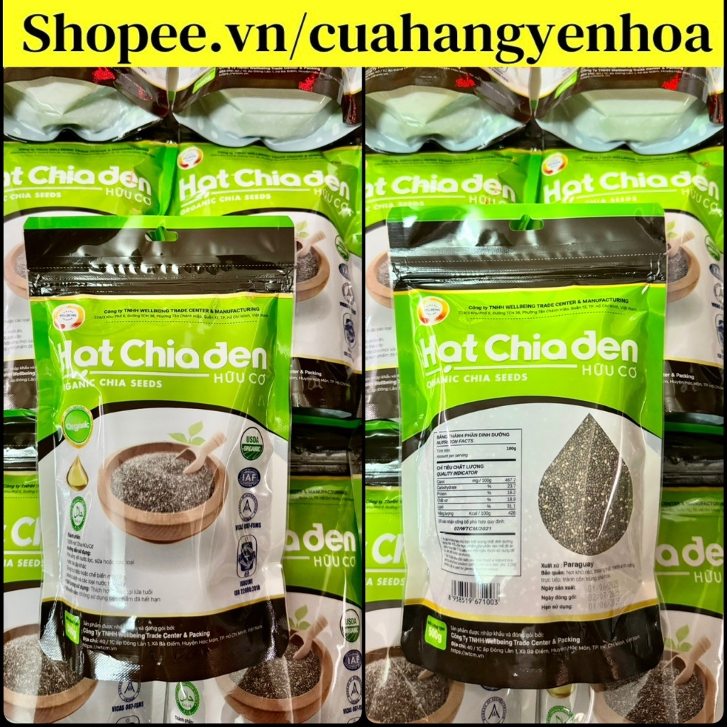 500g/1KG HẠT CHIA ÚC CHIA SEEDS