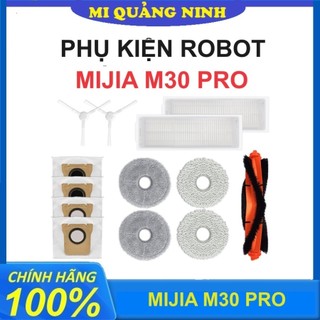 Phụ kiện Robot Hút Bụi Mi Mijia M30 Pro, C107 -  Chổi chính,Lọc Hepa,Túi đựng rác, Khăn lau, Chổi cạnh