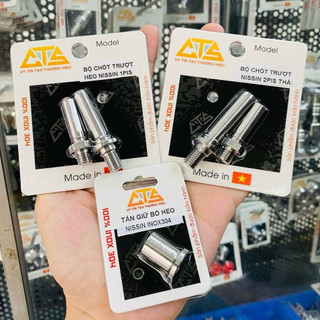  Bộ chốt trượt và tán giữ bố heo dầu inox 304 CNC cho heo Nissin 1pis  2pis Honda hiệu CTS 