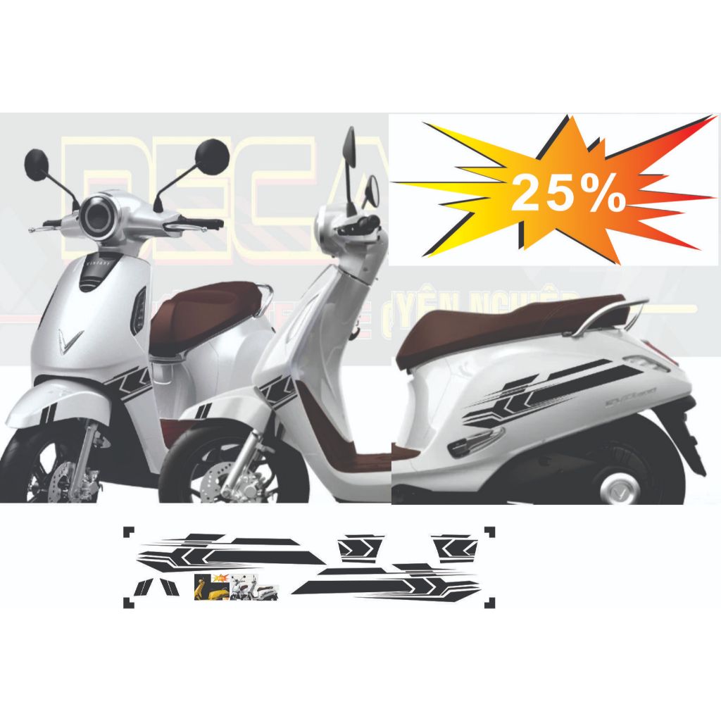 TEM DÁN  XE EVO 200 - EVO NEW - EVO GRAND MẪU TEM CHỈ VECTOR ĐẸP . TEM NỀN TRONG DÁN ĐƯỢC NHIỀU MÀU 