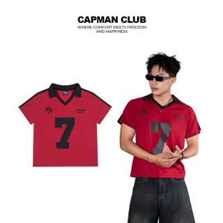 [T9 SALE 50%] Áo thun polo nam phom ôm dáng ngắn Crop BERO màu đỏ CAPMAN CLUB, áo nam ôm body dễ mix đồ