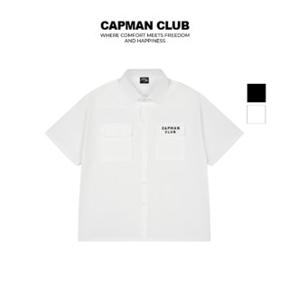 Áo sơ mi nam Boxy tay ngắn RYAN phom rộng CAPMAN CLUB, trẻ trung thoải mái năng động
