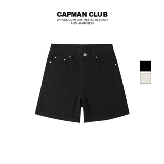 Quần short jean nam POKER phom rộng CAPMAN CLUB, quần đùi nam trên gối trẻ trung thoải mái