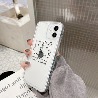 🌸 𝐂𝐨́ 𝐬𝐚̆̃𝐧 𝐜𝐡𝐨 𝐢𝐏𝐡𝐨𝐧𝐞 𝟏𝟑🌸 Ốp iphone cạnh vuông thỏ trong