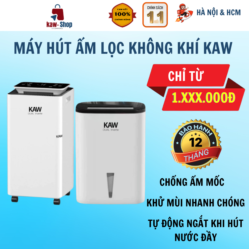 Máy Hút Ẩm KAW Dung Tích 4L/12L – Hút Ẩm Diện Tích Lớn, Giảm Ẩm Mốc, Dùng Cho Nhà Cửa, Tủ Quần Áo
