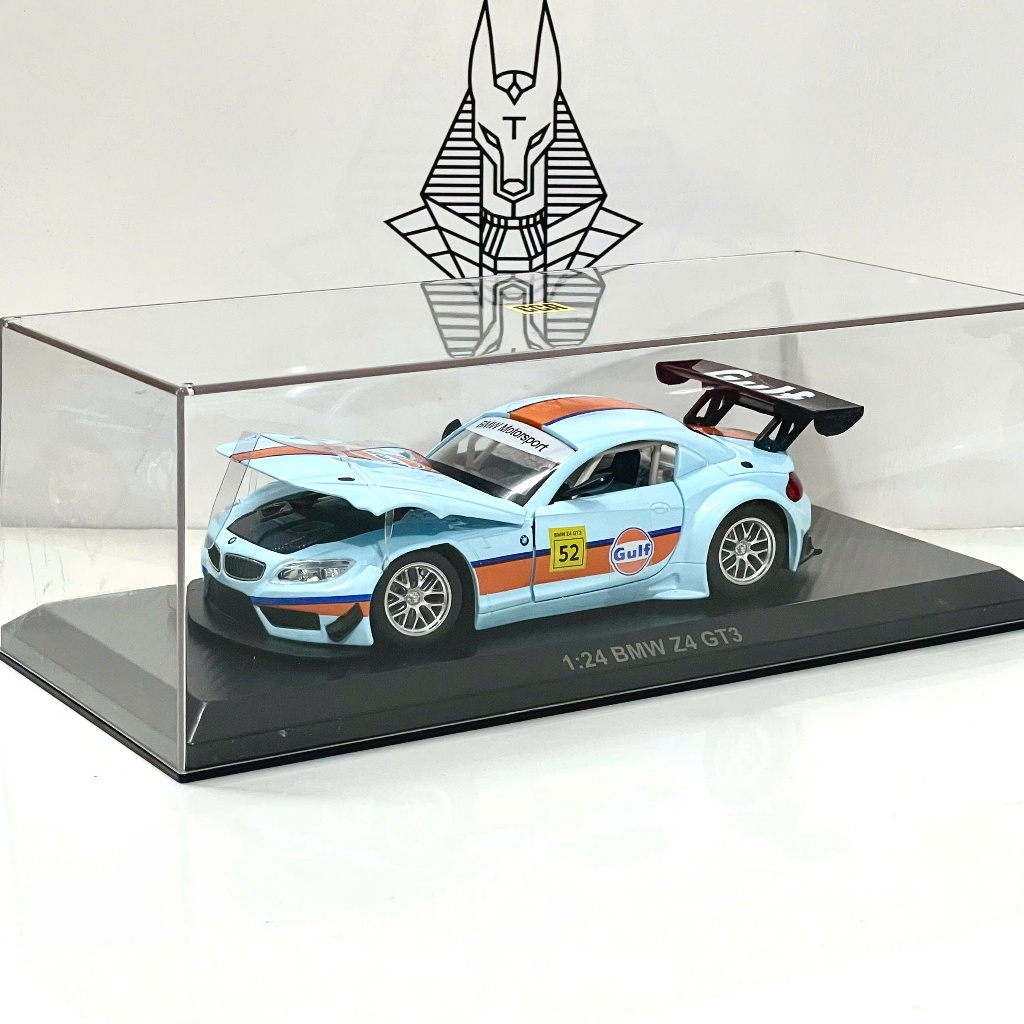 Mô Hình Xe Ôtô Kim Loại 1/24 Siêu Xe BMW Z4 GT3 Sẵn Hộp Mica Dùng Để Trưng Bày Bàn làm Việc