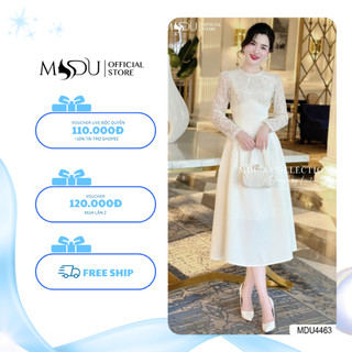 Váy Thiết Kế MDU4463 Gam Màu Trang Nhã Cùng Dáng Váy Xòe Nhẹ Nhàng Từ MDU