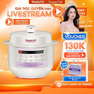 Nồi Áp Suất Điện Masuto 5L Phiên Bản Nâng Cấp Kho Hầm Nhừ Nấu Cơm Nấu Lẩu Đa Năng Có Nấu Mở Nắp
