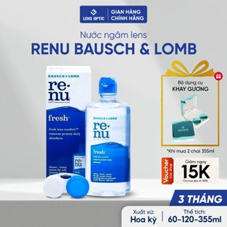  Nước ngâm rửa lens kính áp tròng Renu BAUSCH LOMB chính hãng sạch nhất cho mắt nhạy cảm Lens Optic 