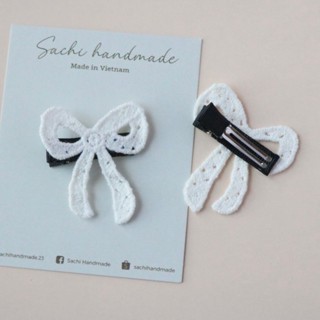 • Set kẹp mái nơ ren style Hàn Handmade by Sachi Sachi Handmade