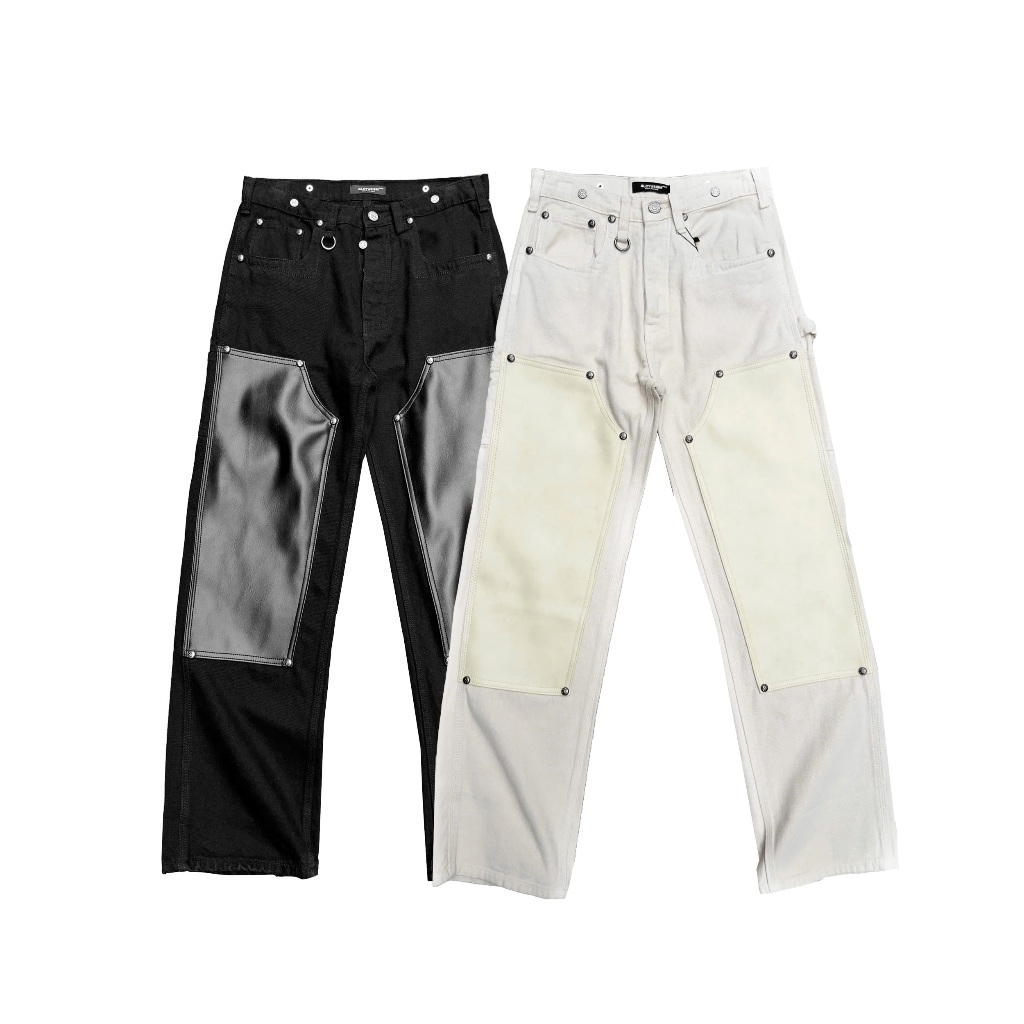 ALCYUS | Quần denim đắp "DOUBLE 2KNEE"