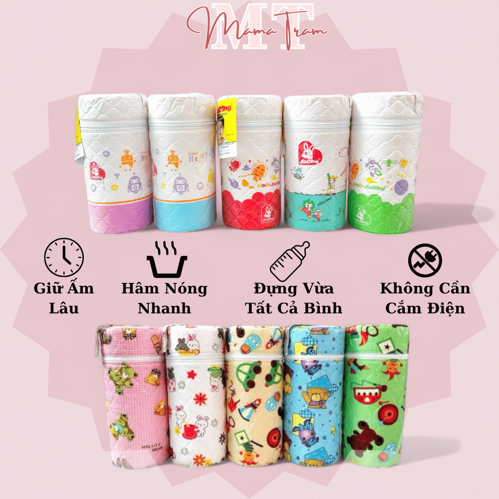 Bình Ủ Sữa 350ml – Cổ Rộng & Hẹp – Túi Giữ Nhiệt 3 Lớp, Giữ Ấm Tốt, Dùng Được Cho Tất Cả Bình Sữa