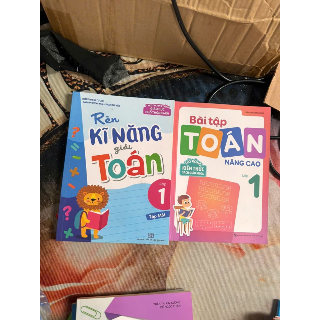 Sách - combo 2 cuốn kĩ năng toán lớp 1 tập 1 và  bài tập toán lớp 1
