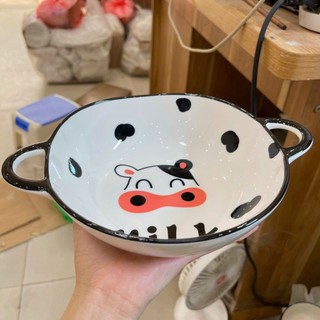 🐄Set bát đĩa sứ bò sữa tách lẻ món🐄