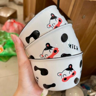 🐄Set bát đĩa sứ bò sữa tách lẻ món🐄