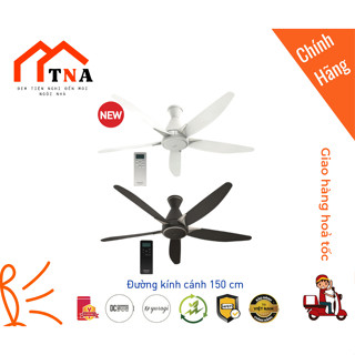 Quạt trần 5 cánh Panasonic F-60GDS điều khiển từ xa, động cơ DC | F-6GFN /F-60FEN/F-60DGN - Hàng chính hãng