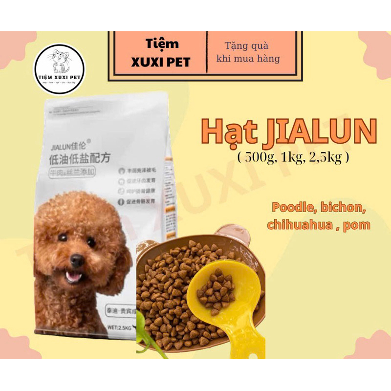 Hạt thức ăn cho chó JIALUN dành cho Poodle và mọi giống chó