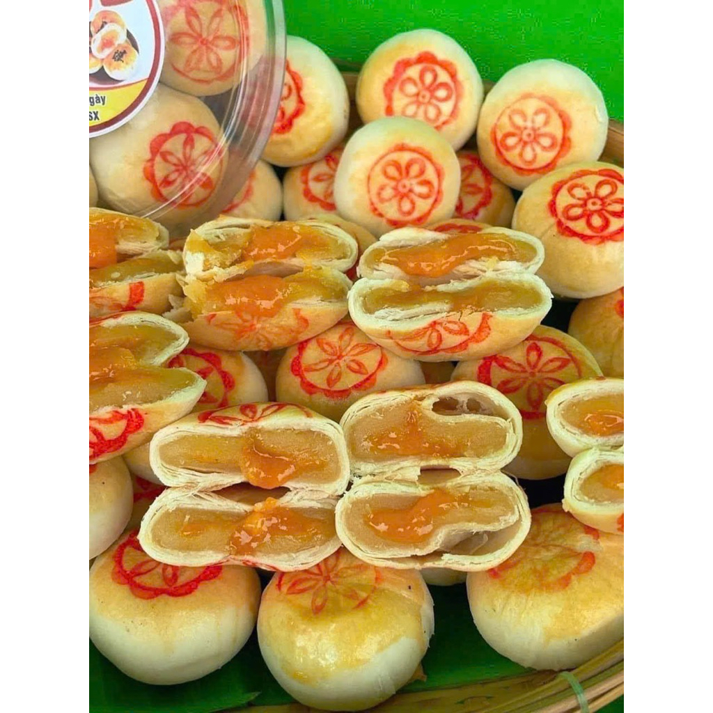 79K Hộp 12 bánh pía mini kim sa mini