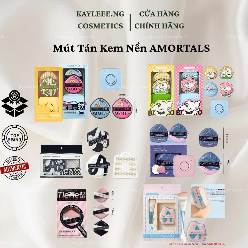 [Hàng Công Ty] Mút Tán Kem Nền Amortals