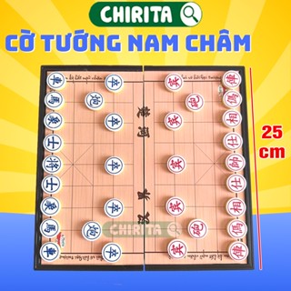 Cờ Tướng Nam Châm Bàn Nhựa Kèm Quân Cờ - Bộ Bàn Cờ Tướng Gấp Gọn Đồ Chơi Trẻ Em Chirita