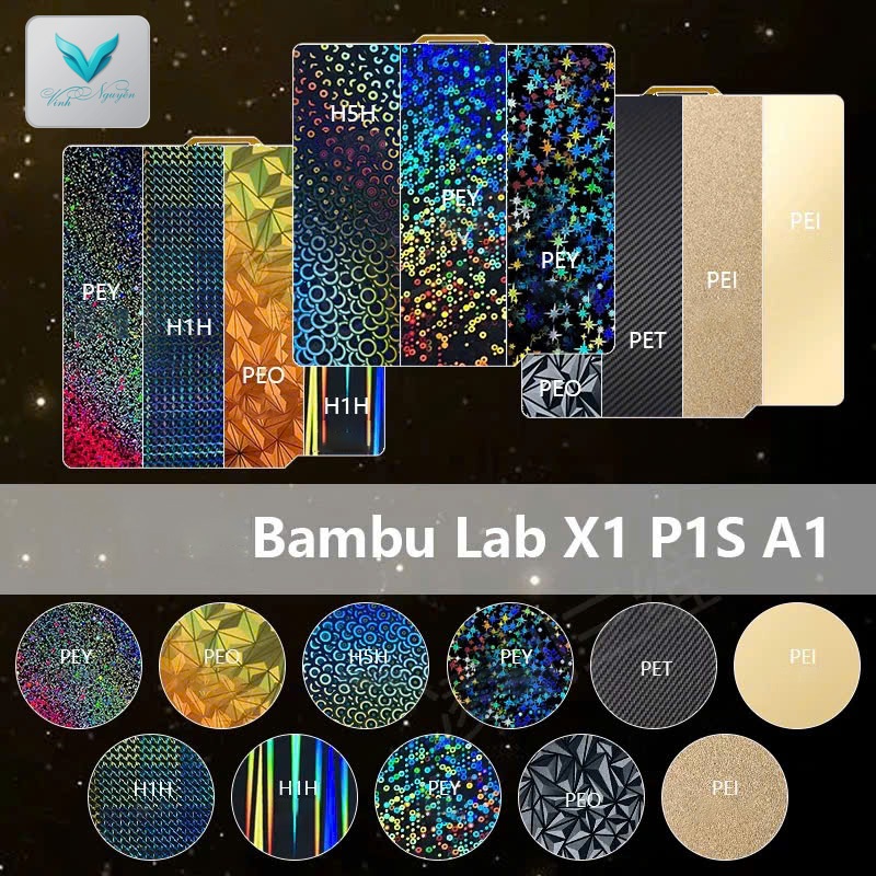 [ Rẻ vô địch ] Bàn in Juupine cho Bambu Lab A1/ X1/ P1P/ P1S/P2S Tấm bàn in Build Plate cho máy in 3