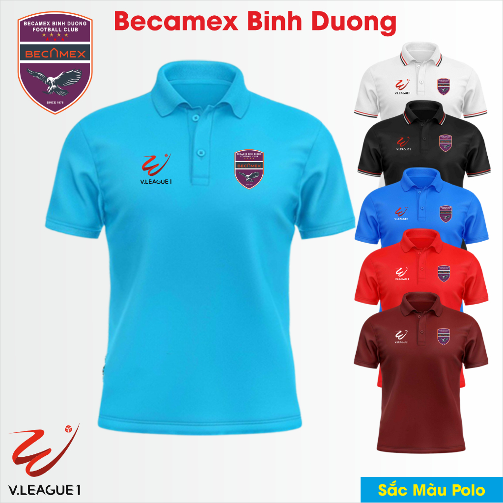 Áo thun Polo CLB BECAMEX BINH DUONG  - Áo polo Sắc Màu Polo