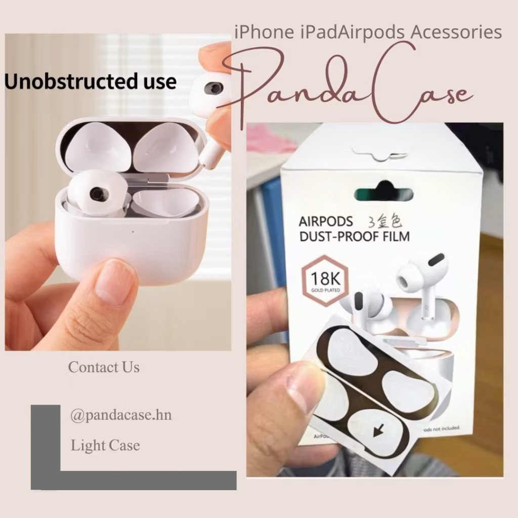 AIRPODS 3 - Miếng dán nam châm chống bụi, chống bẩn cho AirPods3